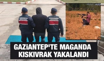 Gaziantep'te maganda kıskıvrak yakalandı