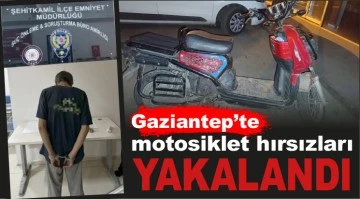 Gaziantep'te motosiklet hırsızları yakalandı
