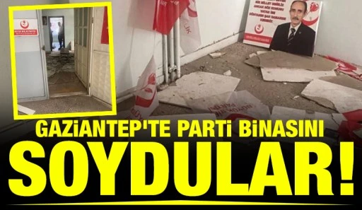 Gaziantep'te parti binasını soydular!