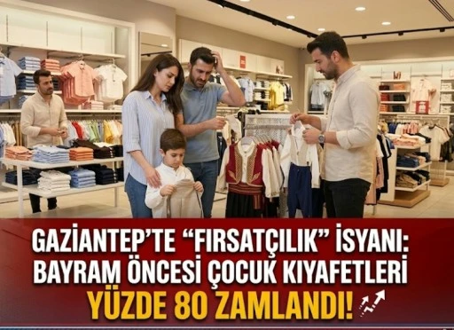 Gaziantep'te "Fırsat&ccedil;ılık" İsyanı: Bayram &Ouml;ncesi &Ccedil;ocuk Kıyafetleri Y&uuml;zde 80 Zamlandı!
