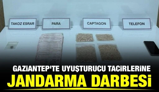 Gaziantep&rsquo;te Uyuşturucu Tacirlerine Jandarma Darbesi