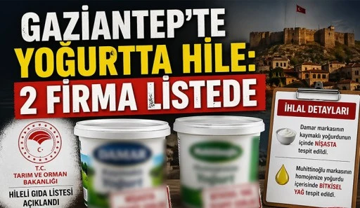 Gaziantep&rsquo;te Yoğurtta Hile: 2 Firma Listede
