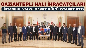 Gaziantepli Halı İhracatçıları İstanbul Valisi Davut Gül’ü Ziyaret Etti