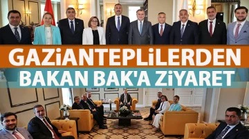 Gazianteplilerden Bakan Bak'a ziyaret