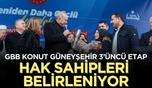 GBB KONUT GÜNEYŞEHİR 3’ÜNCÜ ETAP İÇİN HAK SAHİPLERİ BELİRLENİYOR