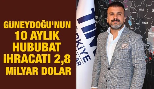 Güneydoğu’nun 10 aylık hububat ihracatı 2,8 milyar dolar