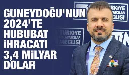 Güneydoğu’nun 2024’te hububat ihracatı 3,4 milyar dolar