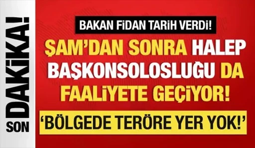 Halep Başkonsolosluğu faaliyete geçecek!