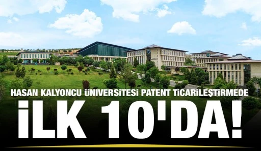 Hasan Kalyoncu Üniversitesi Patent Ticarileştirmede İlk 10’da!