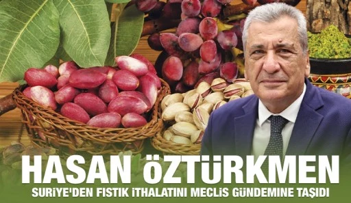 Hasan Öztürkmen, Suriye'den fıstık ithalatını Meclis Gündemine taşıdı