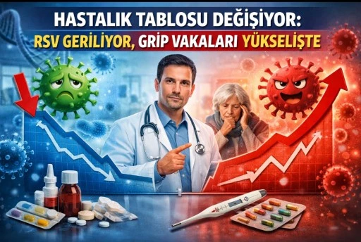 Hastalık tablosu değişiyor: RSV geriliyor, grip vakaları y&uuml;kselişte