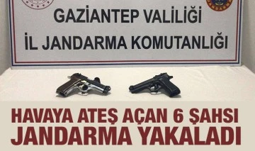 Havaya ateş açan 6 şahsı jandarma yakaladı