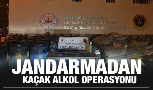 JANDARMADAN KAÇAK ALKOL OPERASYONU