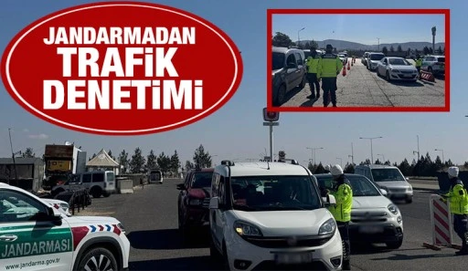 JANDARMADAN TRAFİK DENETİMİ