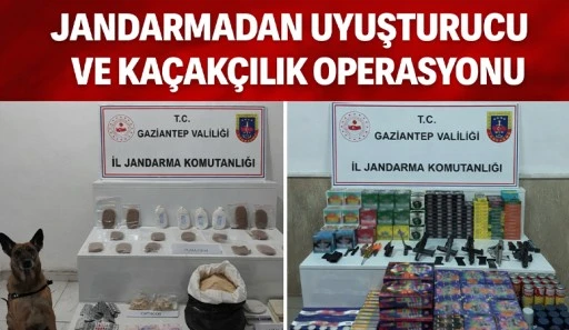 Jandarmadan Uyuşturucu Ve Ka&ccedil;ak&ccedil;ılık Operasyonu