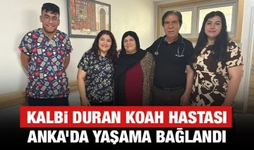 Kalbi duran KOAH hastası ANKA’da yaşama bağlandı