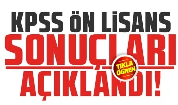 KPSS Ön Lisans Sonuçları Açıklandı