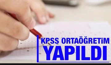 KPSS Ortaöğretim yapıldı
