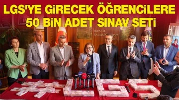 LGS'ye girecek öğrencilere 50 bin adet sınav seti