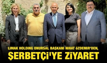 Limak Holding Onursal Başkanı Nihat Özdemir'den, Şerbetçi'ye ziyaret