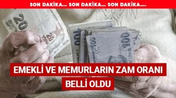 Memur ve memur emeklilerinin zam oranı belli oldu