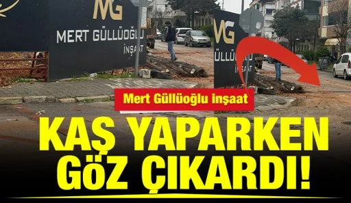 Mert G&uuml;ll&uuml;oğlu İnşaat Kaş Yaparken G&ouml;z &Ccedil;ıkardı!