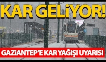 Meteoroloji uyardı, Gaziantep'e kar geliyor
