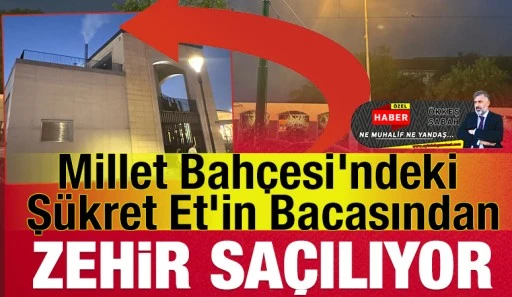 Millet Bah&ccedil;esi&rsquo;ndeki Ş&uuml;kret Et&rsquo;in Bacasından Zehir Sa&ccedil;ılıyor