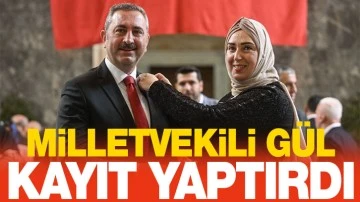 Milletvekili Gül, kayıt yaptırdı