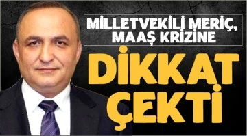MİLLETVEKİLİ MERİÇ, MAAŞ KRİZİNE DİKKAT ÇEKTİ