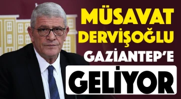 Müsavat Dervişoğlu Gaziantep’e geliyor
