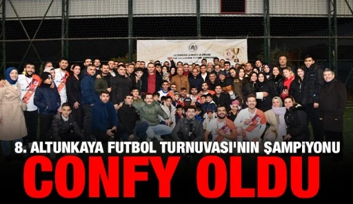 8. Altunkaya Futbol Turnuvası'nın şampiyonu Confy oldu 