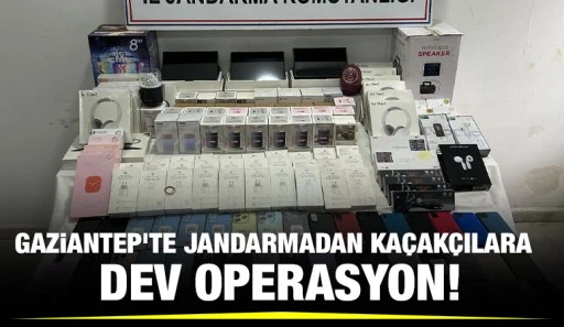 Gaziantep’te Jandarmadan Kaçakçılara  Dev Operasyon!