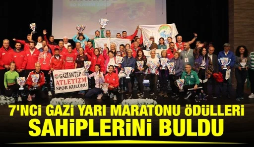 7&rsquo;NCİ GAZİ YARI MARATONU &Ouml;D&Uuml;LLERİ SAHİPLERİNİ BULDU