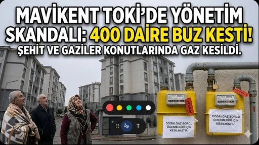 TOKİ&rsquo;DE Y&Ouml;NETİM SKANDALI: 400 DAİRE BUZ KESTİ!