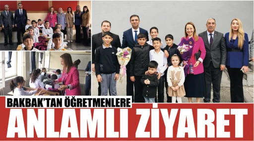 BAKBAK’TAN ÖĞRETMENLERE ANLAMLI ZİYARET 