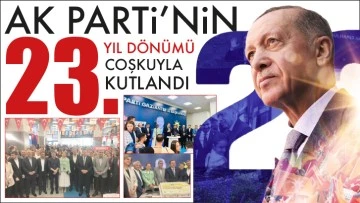 AK PARTİ’NİN 23. YIL DÖNÜMÜ COŞKUYLA KUTLANDI