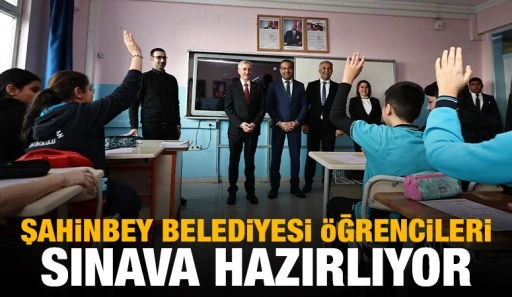 ŞAHİNBEY BELEDİYESİ ÖĞRENCİLERİ SINAVA HAZIRLIYOR