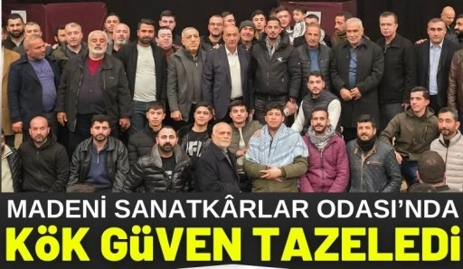 Madeni Sanatk&acirc;rlar Odası&rsquo;nda K&ouml;k G&uuml;ven Tazeledi
