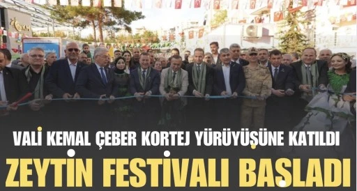 NİZİP ZEYTİN FESTİVALİ BAŞLADI: VALİ KEMAL &Ccedil;EBER KORTEJ Y&Uuml;R&Uuml;Y&Uuml;Ş&Uuml;NE KATILDI