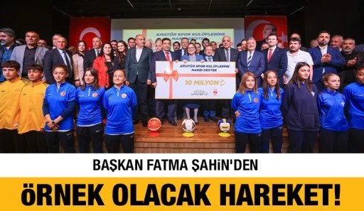 BAŞKAN FATMA ŞAHİN’DEN  ÖRNEK OLACAK HAREKET! 