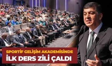 SPORTİF GELİŞİM AKADEMİSİNDE İLK DERS ZİLİ ÇALDI