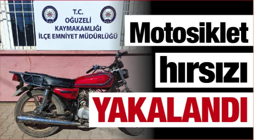 Motosiklet hırsızı YAKALANDI