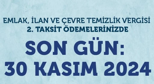 VERGİ ÖDEMELERİNDE SON GÜN 30 KASIM