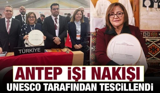 ANTEP İŞİ NAKIŞI UNESCO TARAFINDAN TESCİLLENDİ