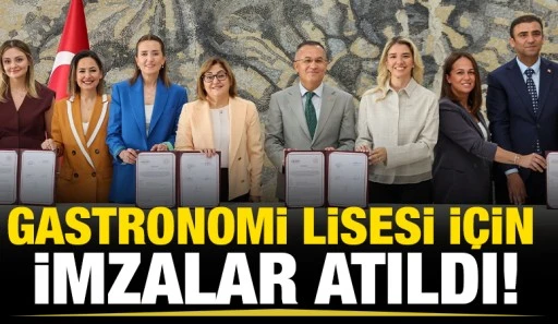 GASTRONOMİ LİSESİ İ&Ccedil;İN İMZALAR ATILDI!