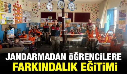 JANDARMADAN ÖĞRENCİLERE FARKINDALIK EĞİTİMİ