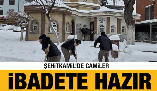 ŞEHİTKAMİL&rsquo;DE CAMİLER İBADETE HAZIR