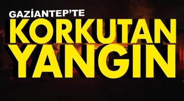 GAZİANTEP'TE KORKUTAN YANGIN!