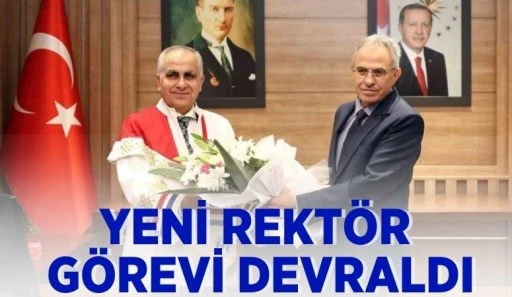 YENİ REKTÖR GÖREVİ DEVRALDI